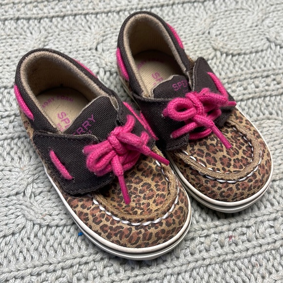 Sperry Other - Sperry cheetah baby shoes size 4